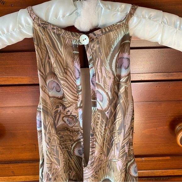 Show Me Your Mumu peacock feather print slip dress - Picture 3 of 8